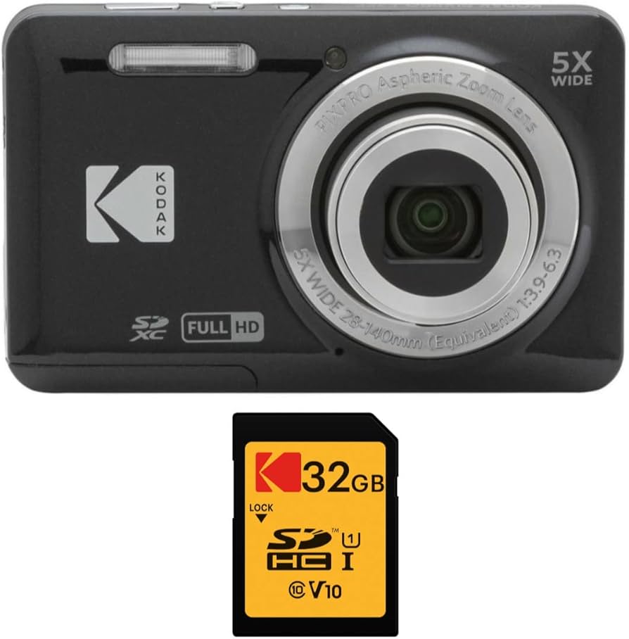 Amazon.com : Kodak PIXPRO Friendly Zoom FZ55 Digital Camera (Black