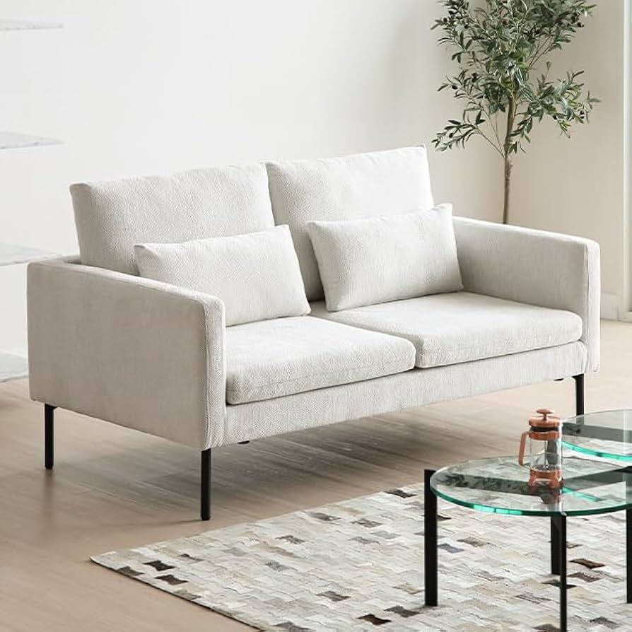 Amazon｜モダンデコ リビングソファー 2人掛け 【保証1年間】 ロー