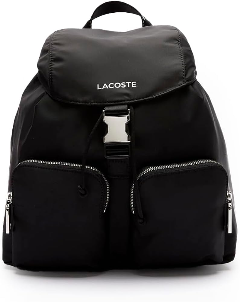 Amazon.co.jp: Lacosteメンズナイロンバックパック, ブラック, One