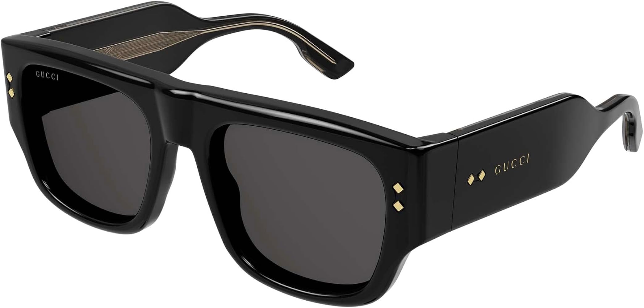 Amazon | GUCCI サングラス GG1262S ブラック ブラック グレー 54