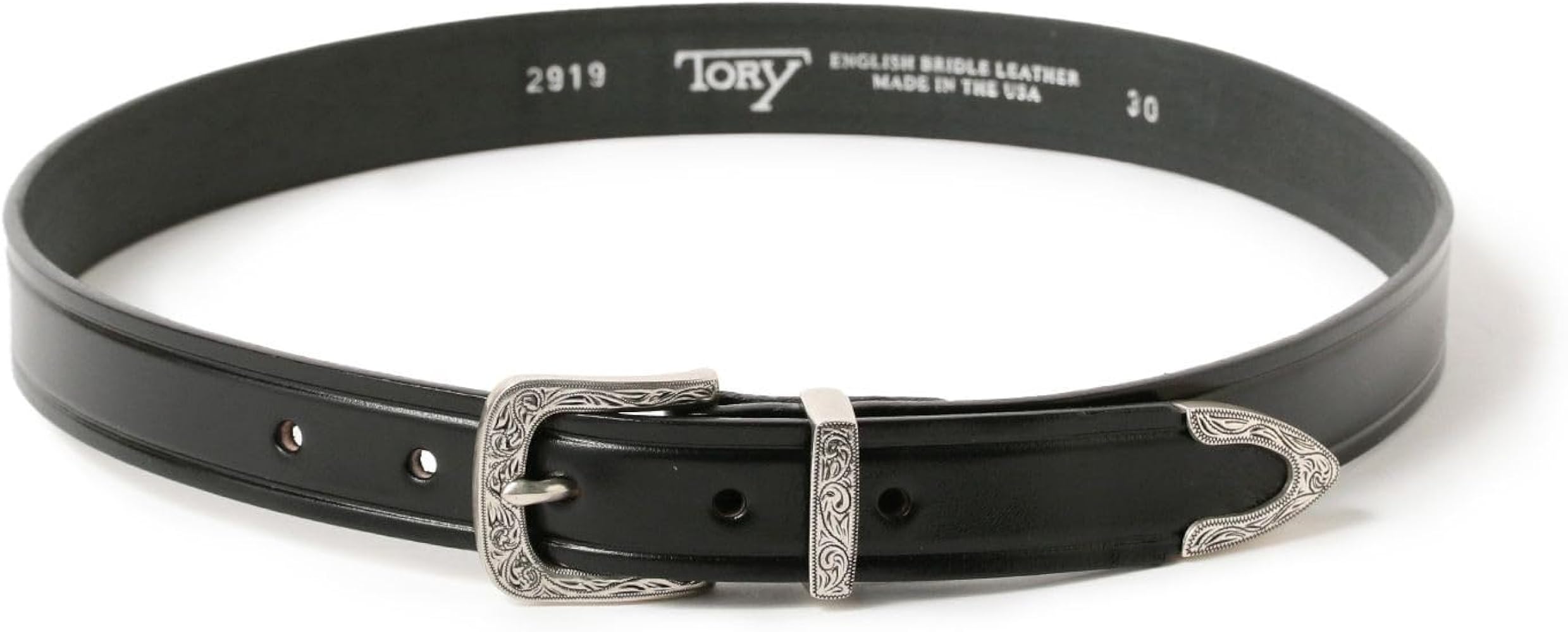 Amazon.co.jp: BEAMS TORY LEATHER 1 Creased Belt, Men's, Black
