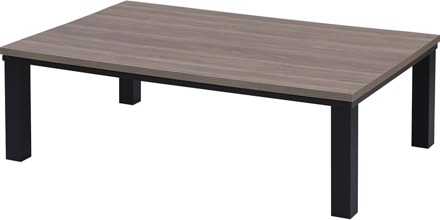 Amazon | [山善] こたつ テーブル 幅120cm×奥行80cm 長方形 中間入切