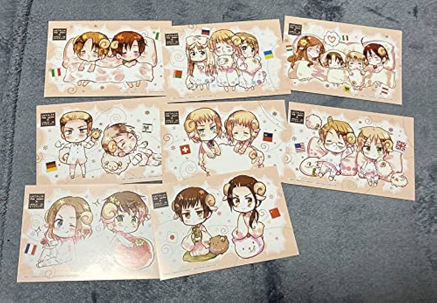 Amazon.co.jp: ヘタリア 羊でおやすみ CD特典ポストカード 8枚セット