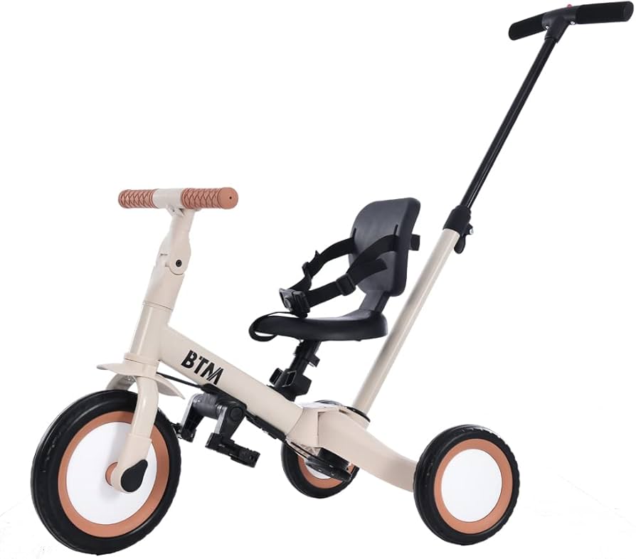 Amazon.co.jp: BTM 子供用三輪車 5in1 三輪車 押し棒付き ランニング