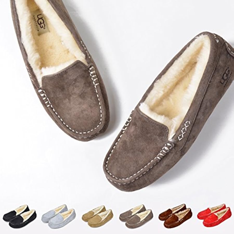 Amazon | UGG アグ アンスレー モカシン Ansley ムートン スリッポン