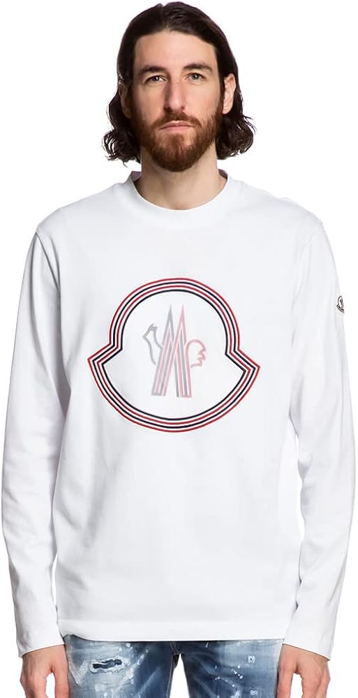 Amazon | [モンクレール] メンズ ロンT フロントBIGマーク クルー