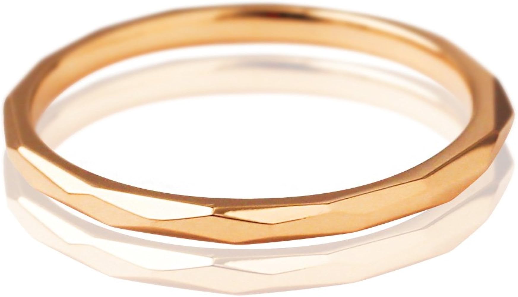 Amazon | [DEVAS] 18金 リング k18 ピンクゴールド 18金指輪