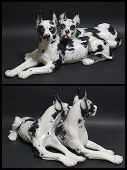 Amazon.co.jp: イタリア製Ceramiche Ronzan大型愛らしい2匹グレート