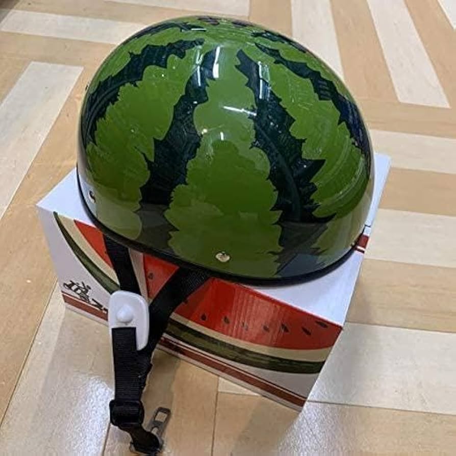 Amazon.co.jp: リード工業 スイカヘルメット TL-01 スイカ柄 出川哲朗