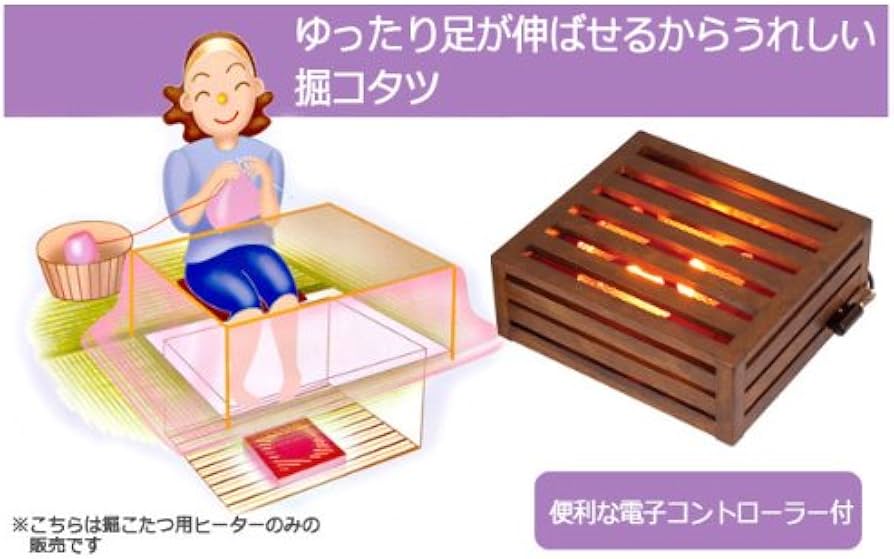 Amazon | メトロ 堀こたつヒーター 手元温度コントロール式 消し忘れ