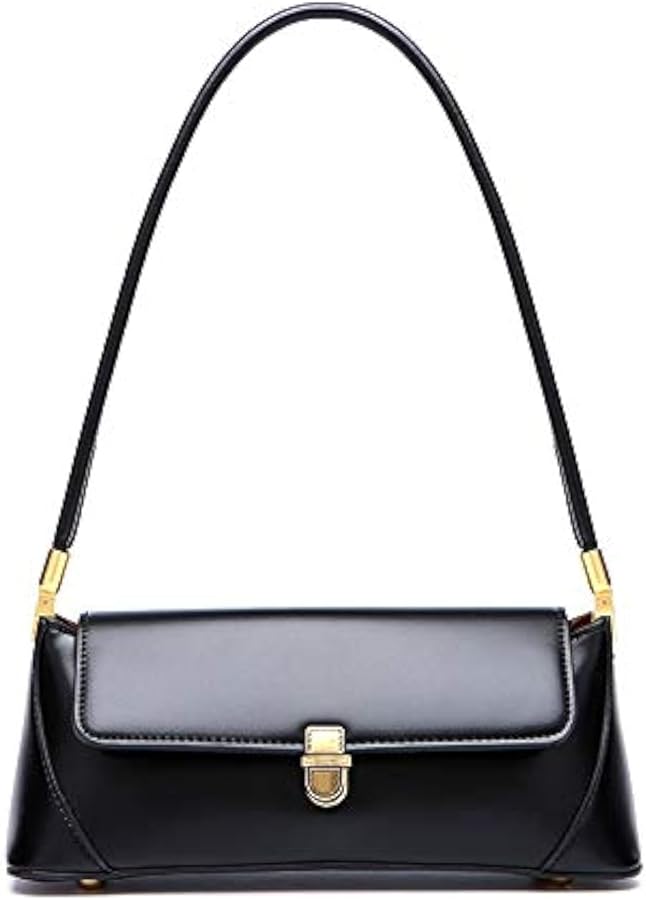 Women Black Shoulder Bags Vintage Handbag Retro Classic Small