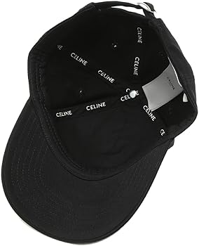 Amazon | [セリーヌ] 帽子 トリオンフ ベースボールキャップ ブラック