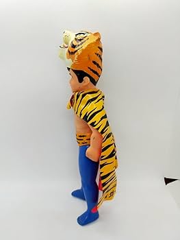 当時物 中嶋製作所 面取れマスクとマント付 希少タイガーマスク ソフビ