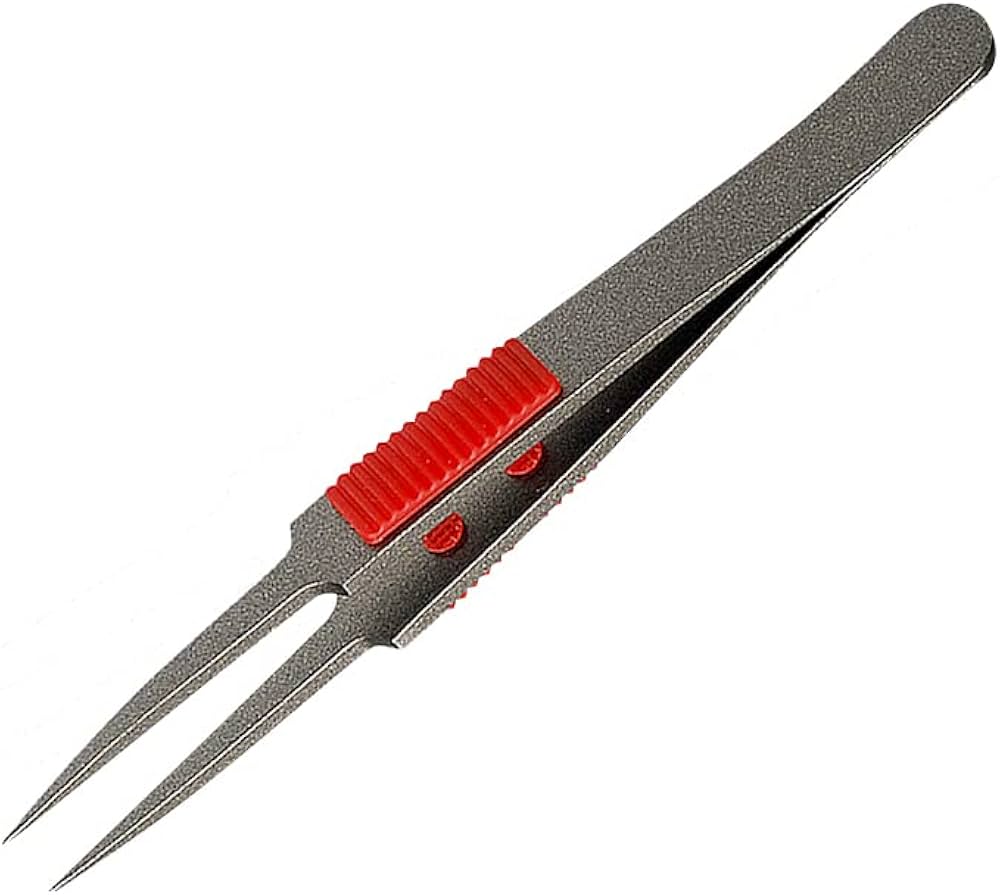 Amazon | アネックス(ANEX) ピンセット SUS410製 グリップ付 非粘着