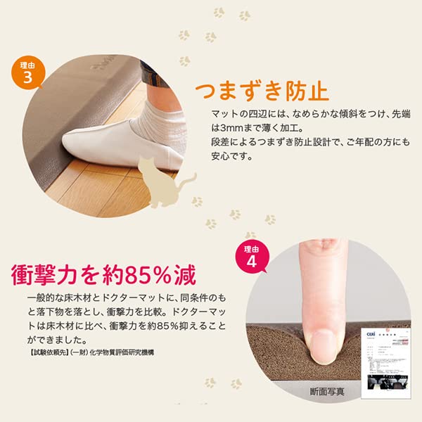 Amazon | アサヒ軽金属 キッチンマット ドクターマット Lサイズ リッチ