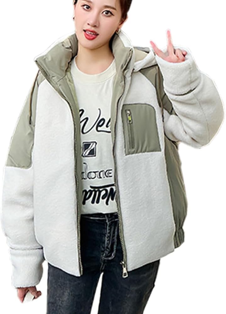 Amazon | [BLZXIAN] ボアジャケット フリースジャケット レディース