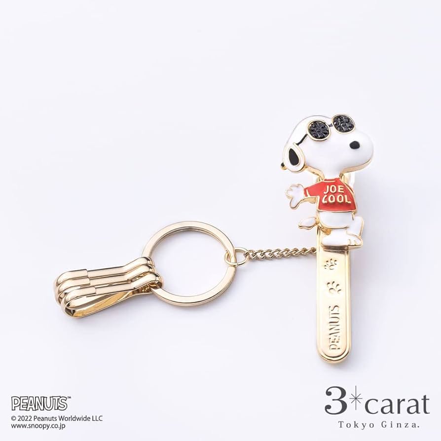 Amazon.co.jp: [スリーカラット] PEANUTS バッグキークリップ
