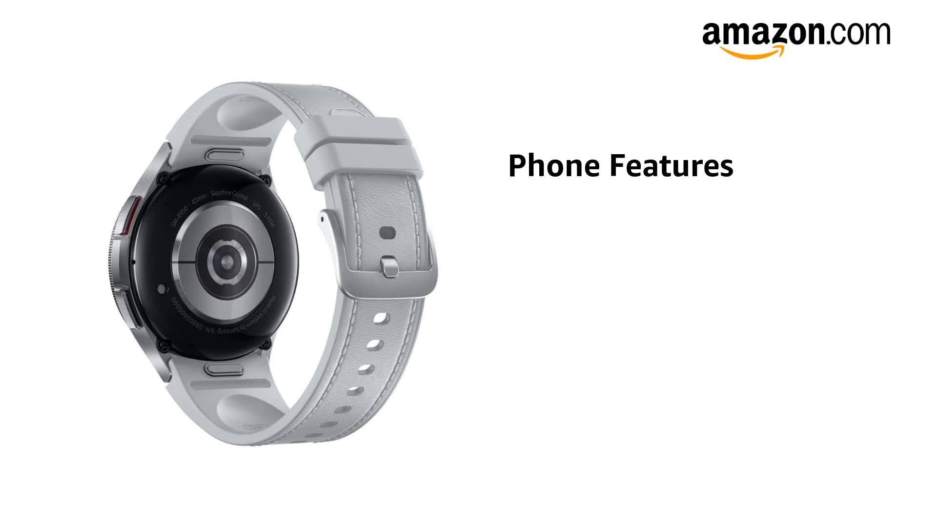 Amazon.com: Samsung Galaxy Watch 6 Classic 43mm Smartwatch with