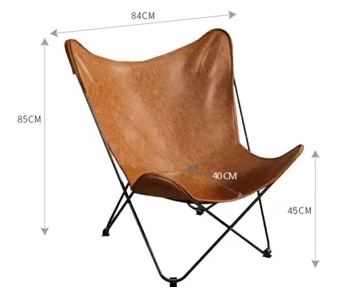 Amazon｜レザーバタフライレザーリビングルームチェア - バタフライ