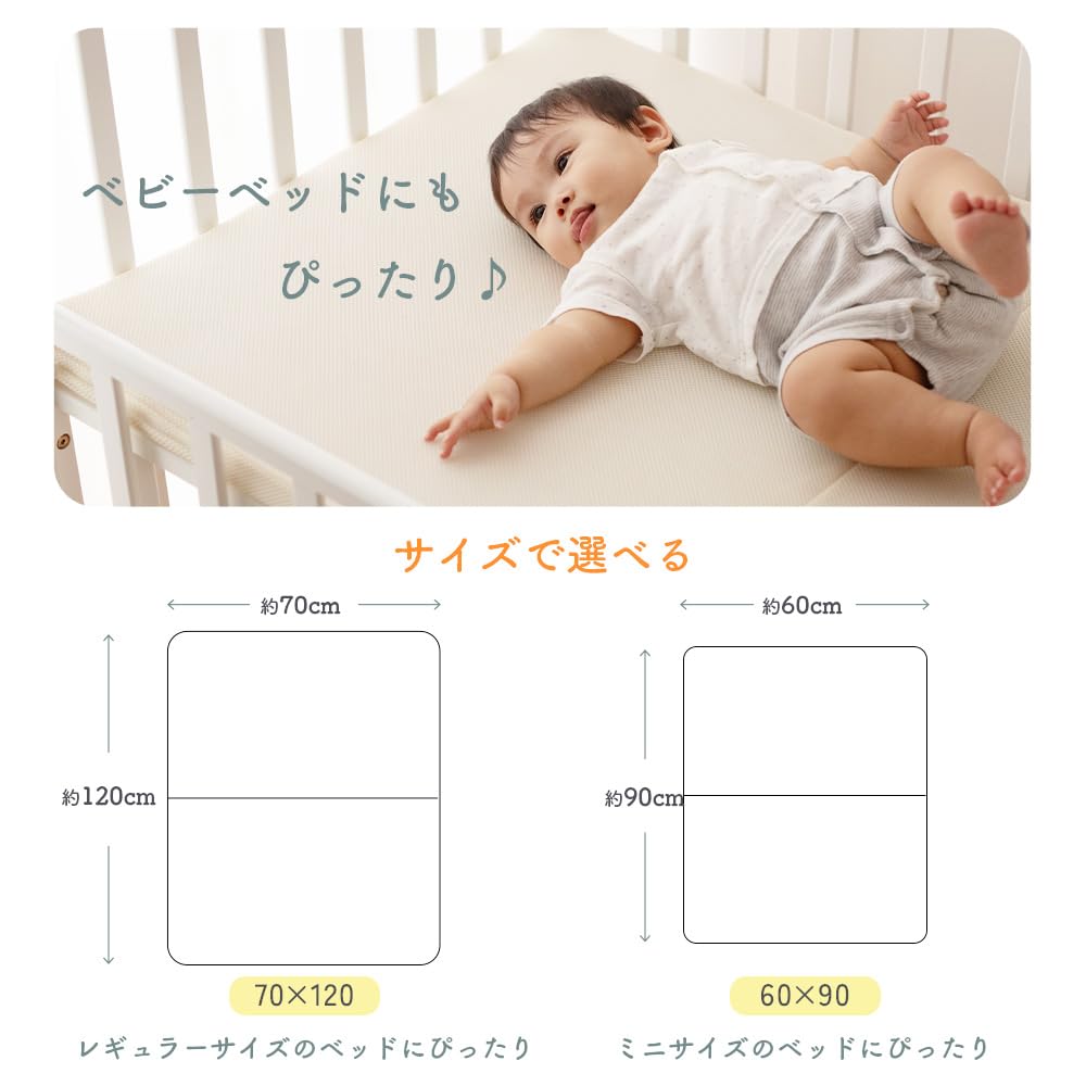 Amazon.co.jp: 理想の生活館 ミニベビーマットレス 60x90x3cm 敷布団
