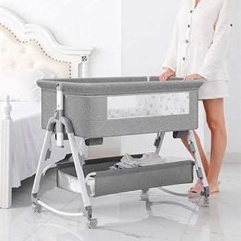 Amazon | ベビーベッド 多機能 添い寝ベッド 揺りかごに変身可能