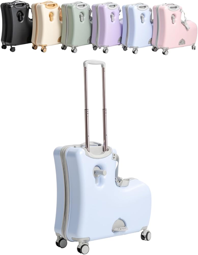 Amazon | キッズトラベル 子供が乗れるキャリーケース 子供スーツ