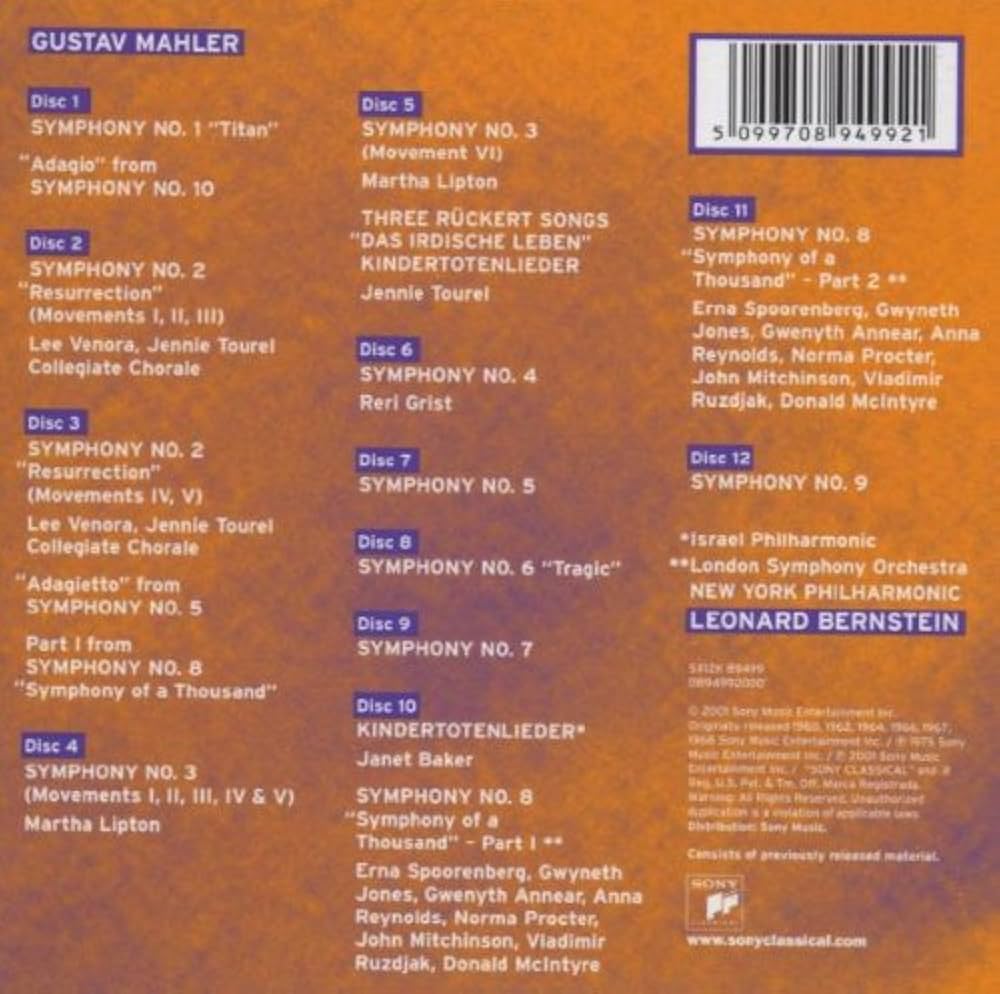 Amazon.co.jp: 交響曲全集 バーンスタイン＆ニューヨーク・フィル