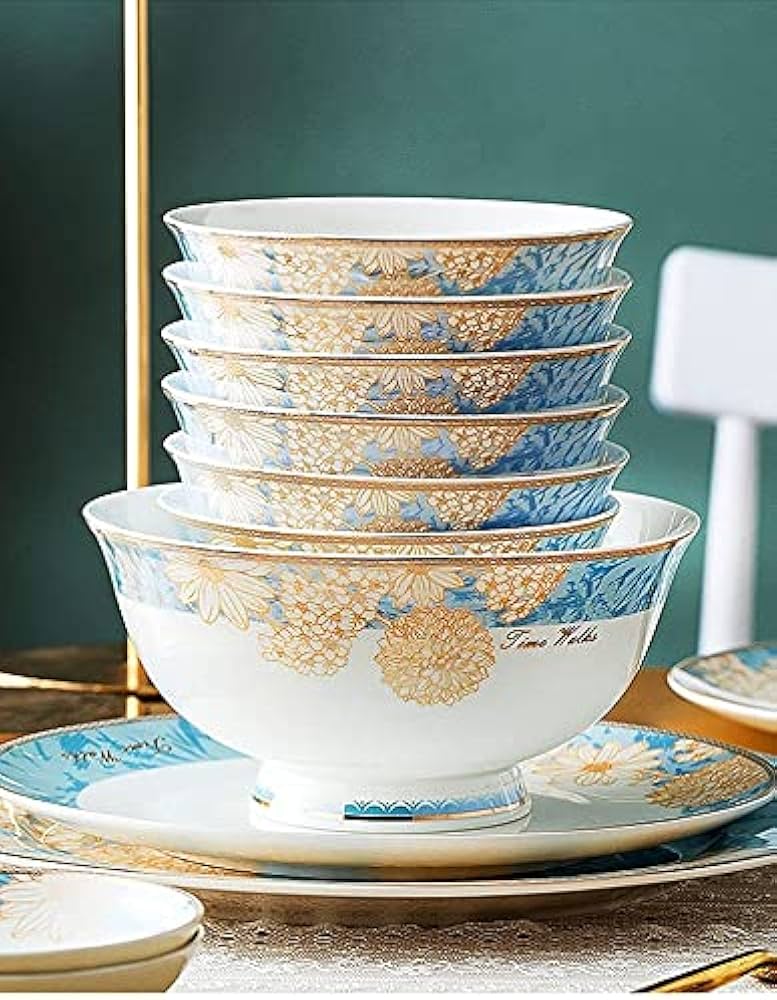 Amazon｜ヨーロッパの高級食器セット60点、ボーンチャイナ食器