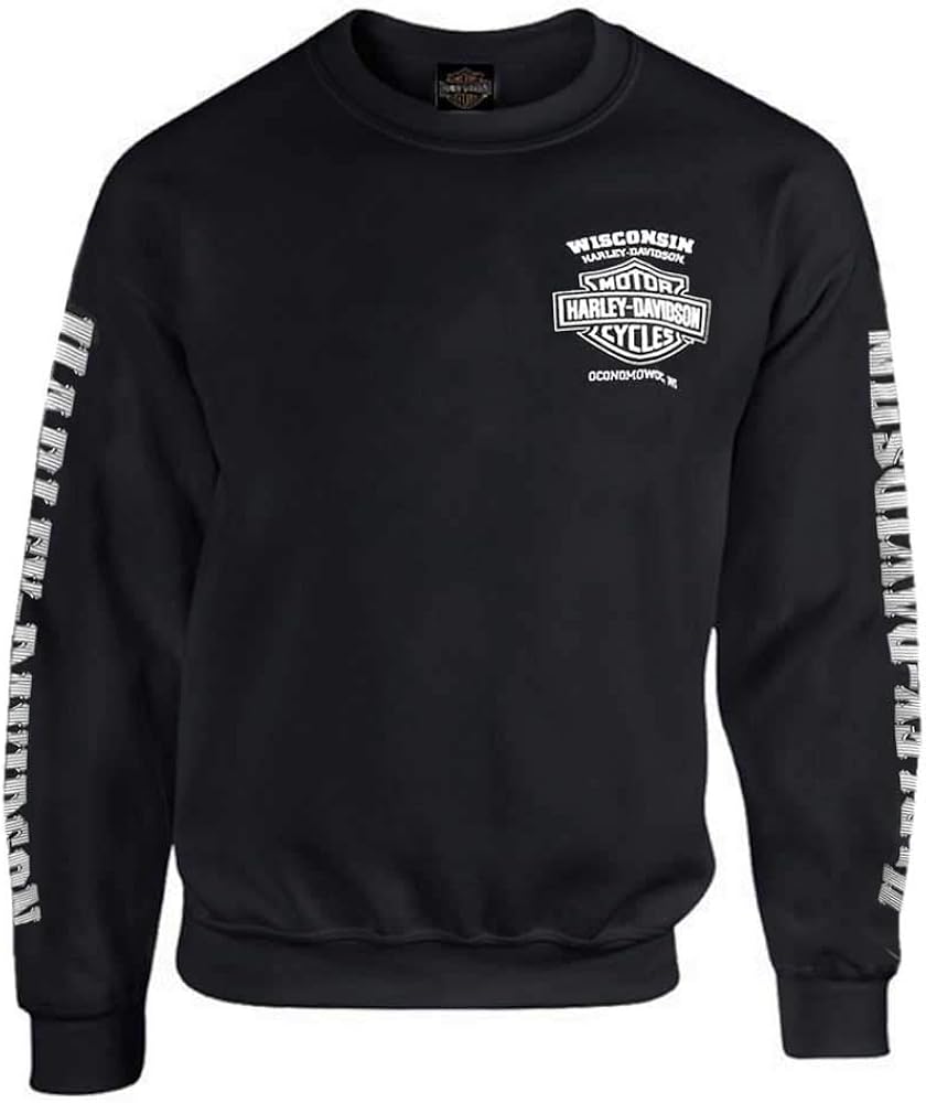 Amazon.co.jp: Harley-Davidson SWEATER メンズ カラー: ブラック