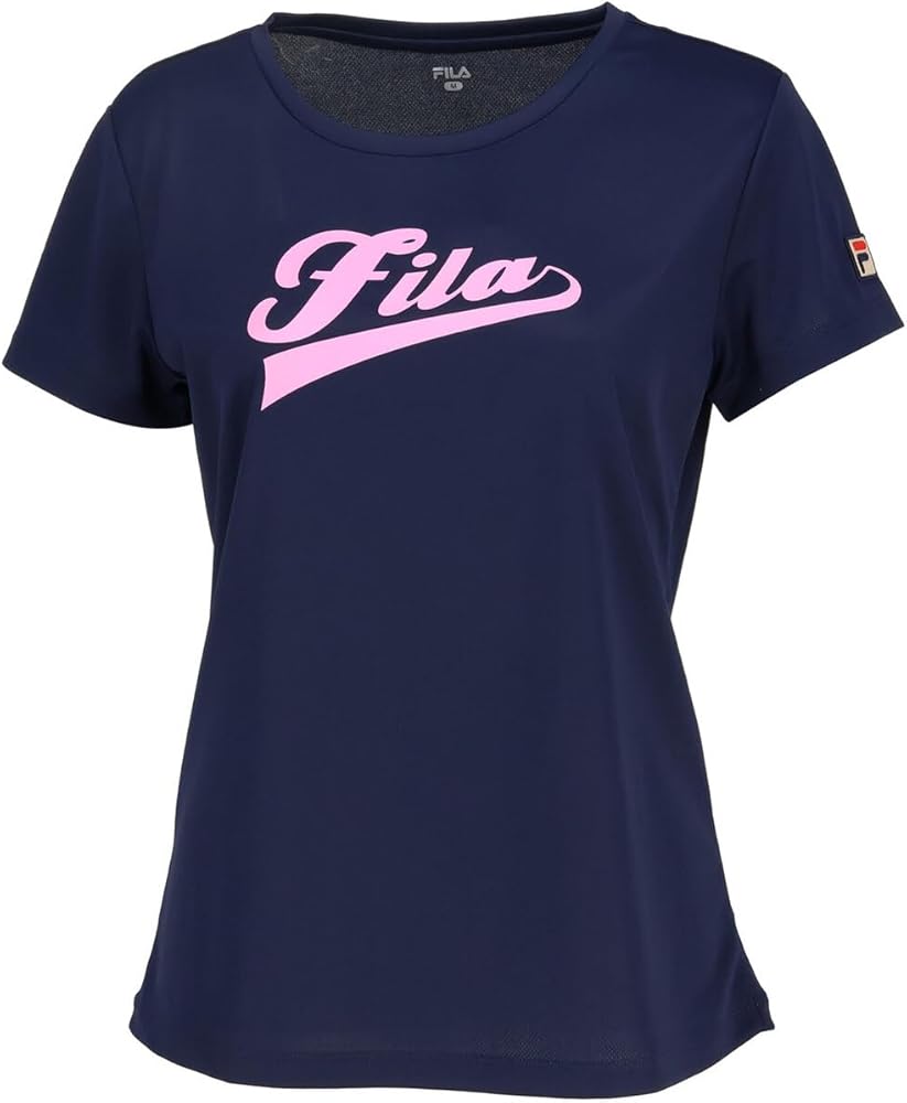 Amazon | [FILA] レディース プリントロゴTシャツ VL2884 20B ネイビー