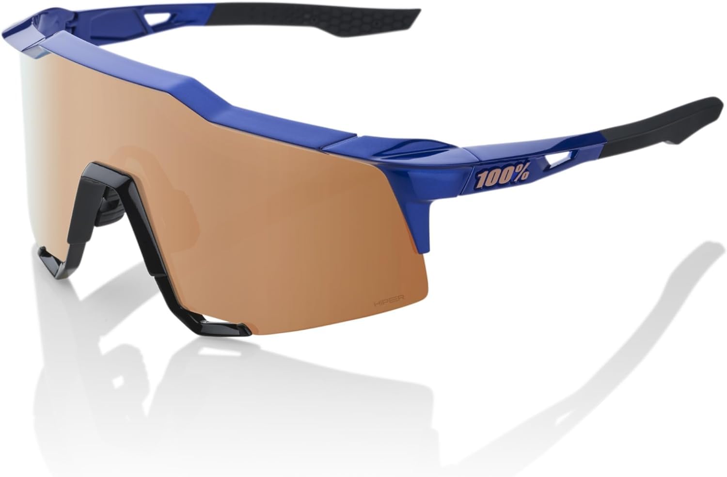 100% Speedcraft Sport Performance Cycling Sunglasses (Gloss Cobalt