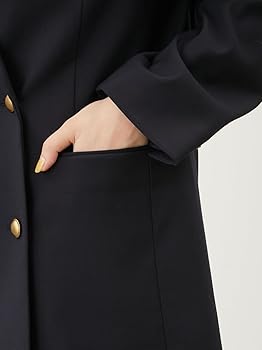 Amazon.co.jp: [ミラオーウェン] 金釦ダブルブレストロングブレザー