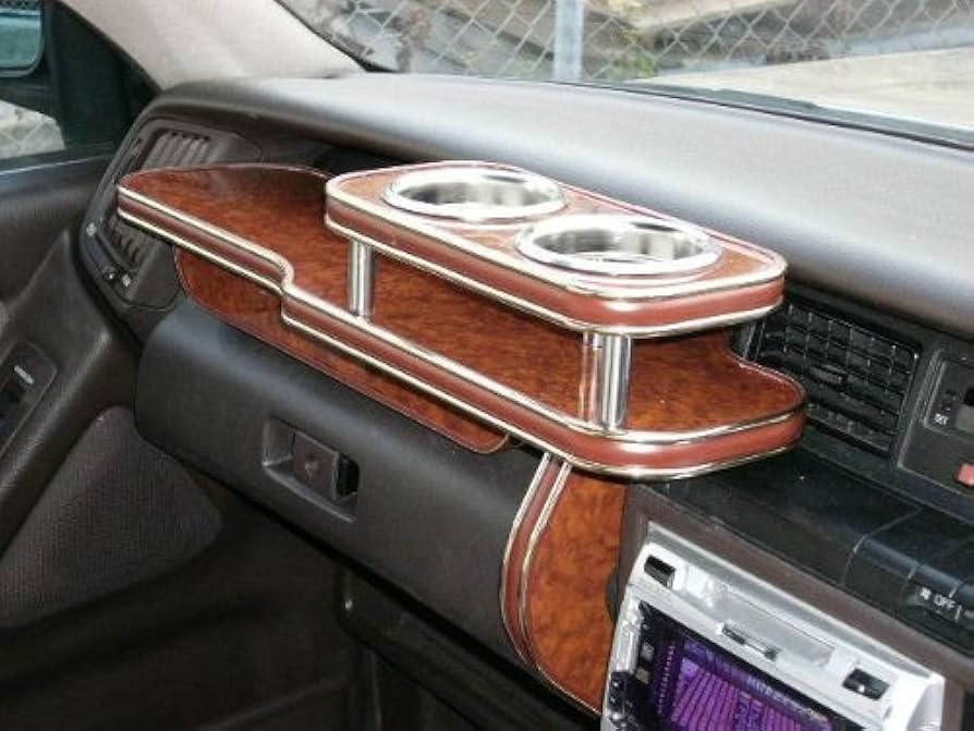 Amazon | 13系クラウンワゴン フロントテーブル ウッド 茶ゴールド