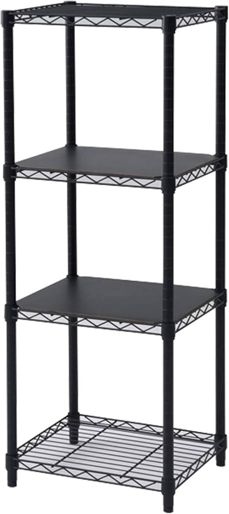 Amazon｜山善(YAMAZEN) ラック スチールラック本体 棚 4段 ミドル