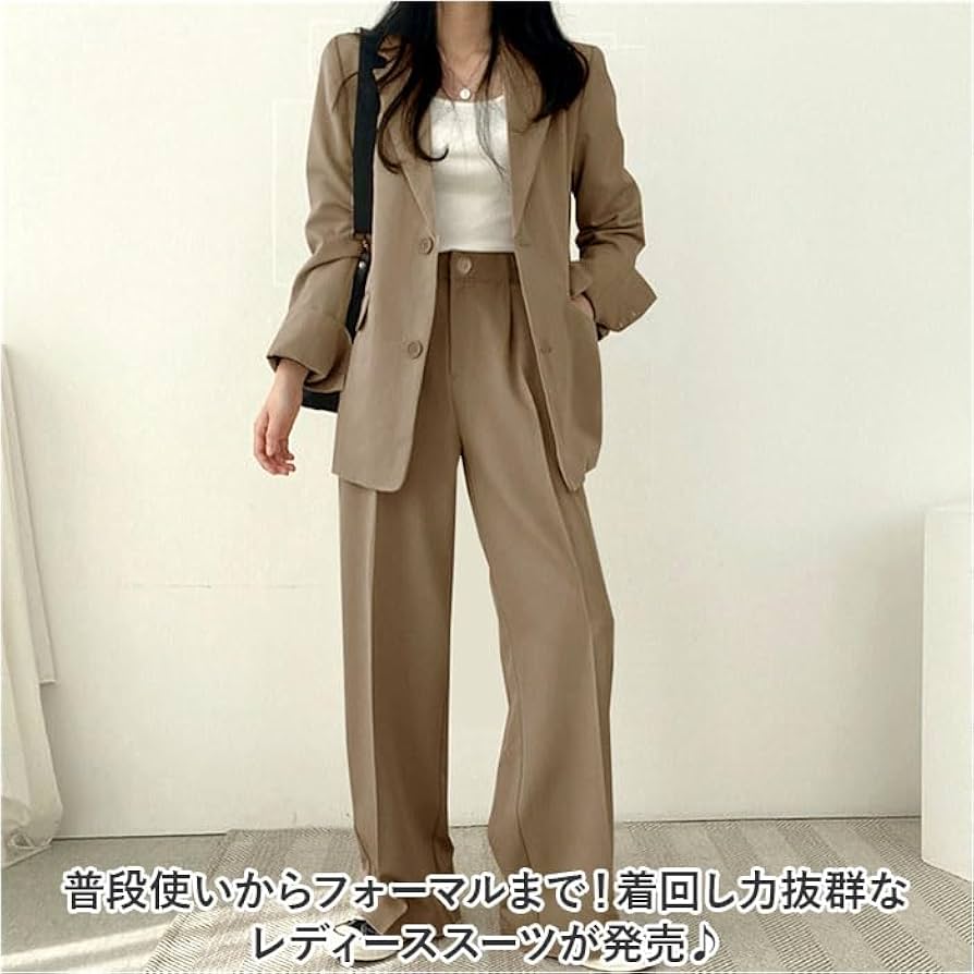 Amazon.co.jp: パンツスーツ セットアップ レディース yssuit5520 XL