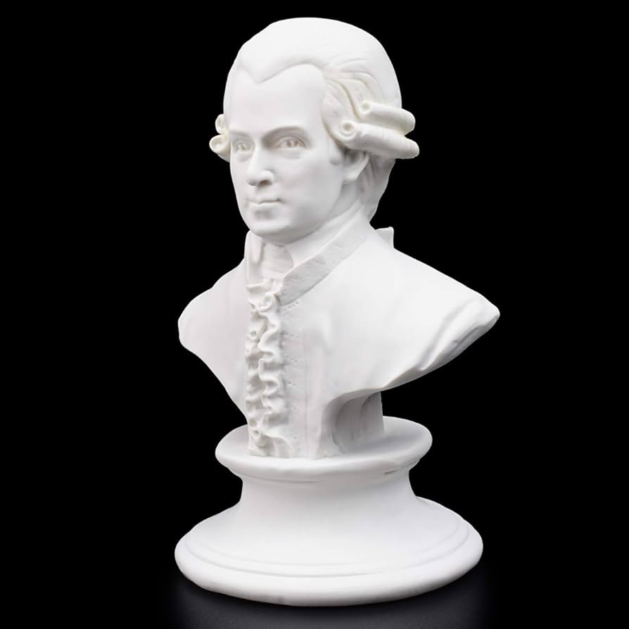 Amazon.co.jp: GOGOS 石膏像 モーツァルト 樹脂製 Mozart胸像 9.2*5.6