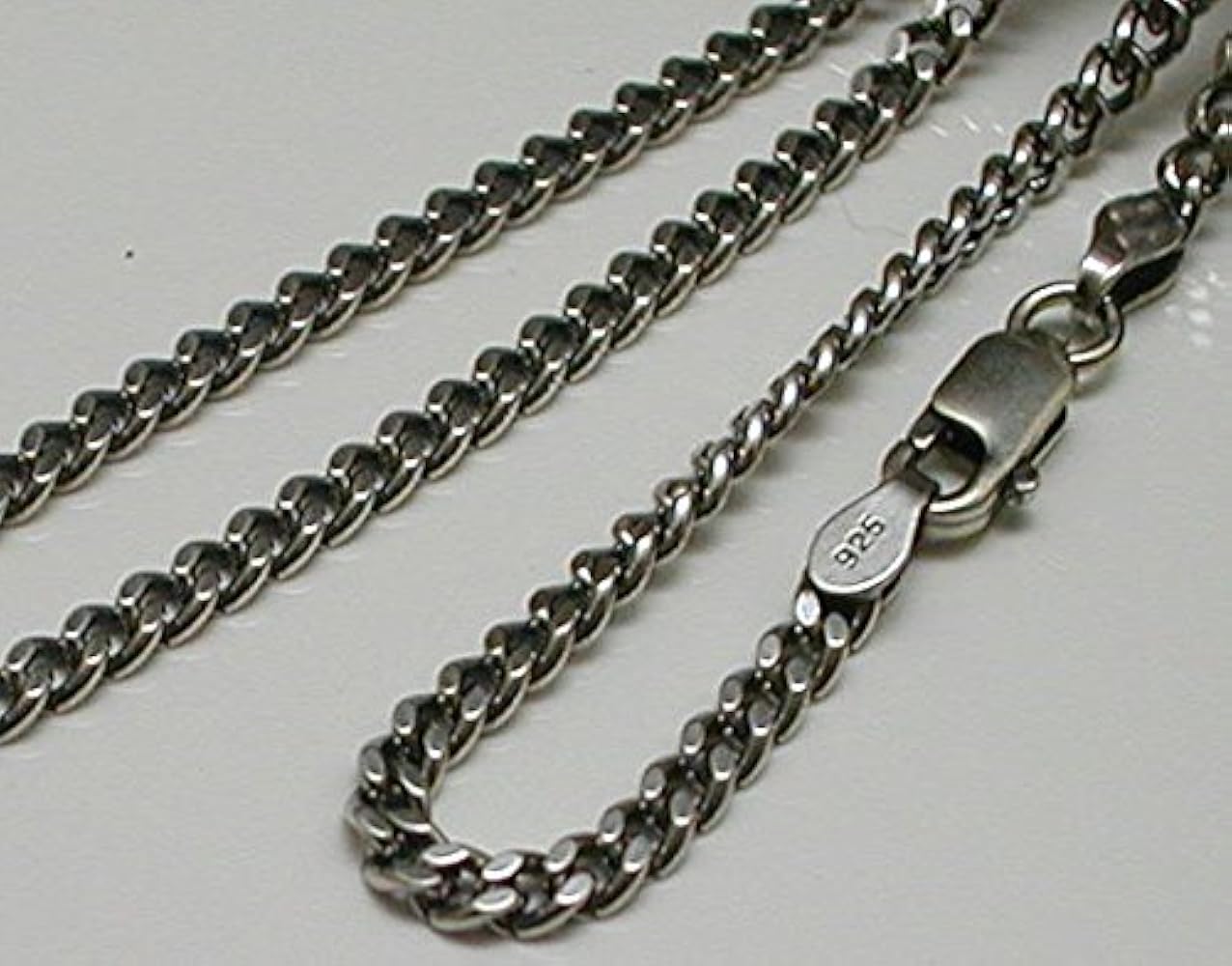 Amazon | 燻し加工 喜平ネックレス シルバー925 （太さ2.8mm 長さ60cm