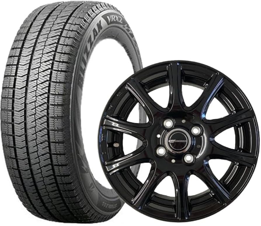 Amazon | スタッドレスタイヤ ホイール4本セット 155/65R14 75Q