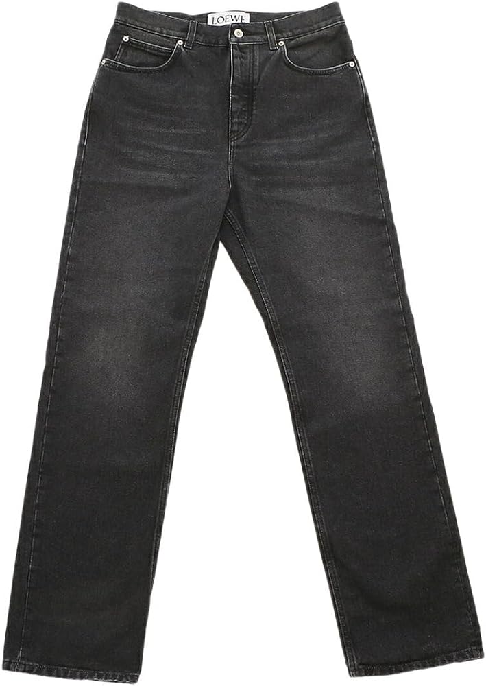 Amazon | [ロエベ] パンツ ストレートレッグジーンズ デニム ブラック