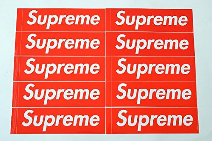 Amazon.co.jp: SUPREME(シュプリーム)ステッカー ボックスロゴ 10枚