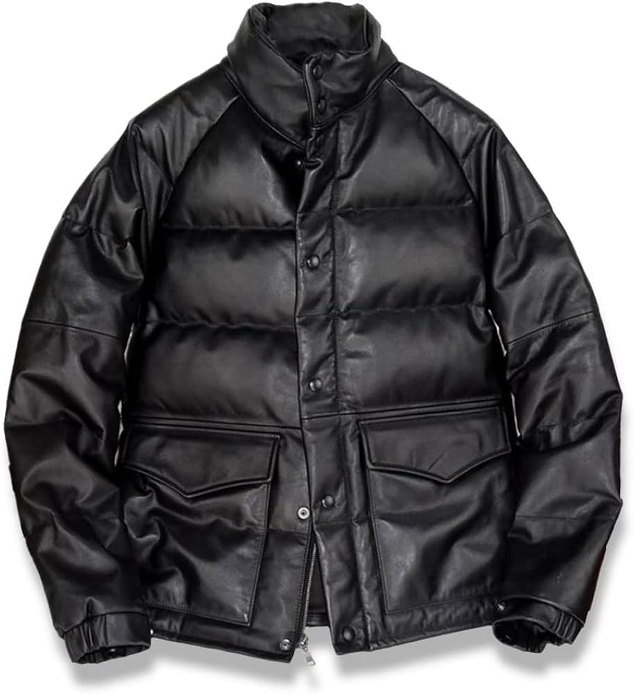 Amazon | [N++A] 最高峰メンズ 本革 シープスキン 冬の定番 HERO