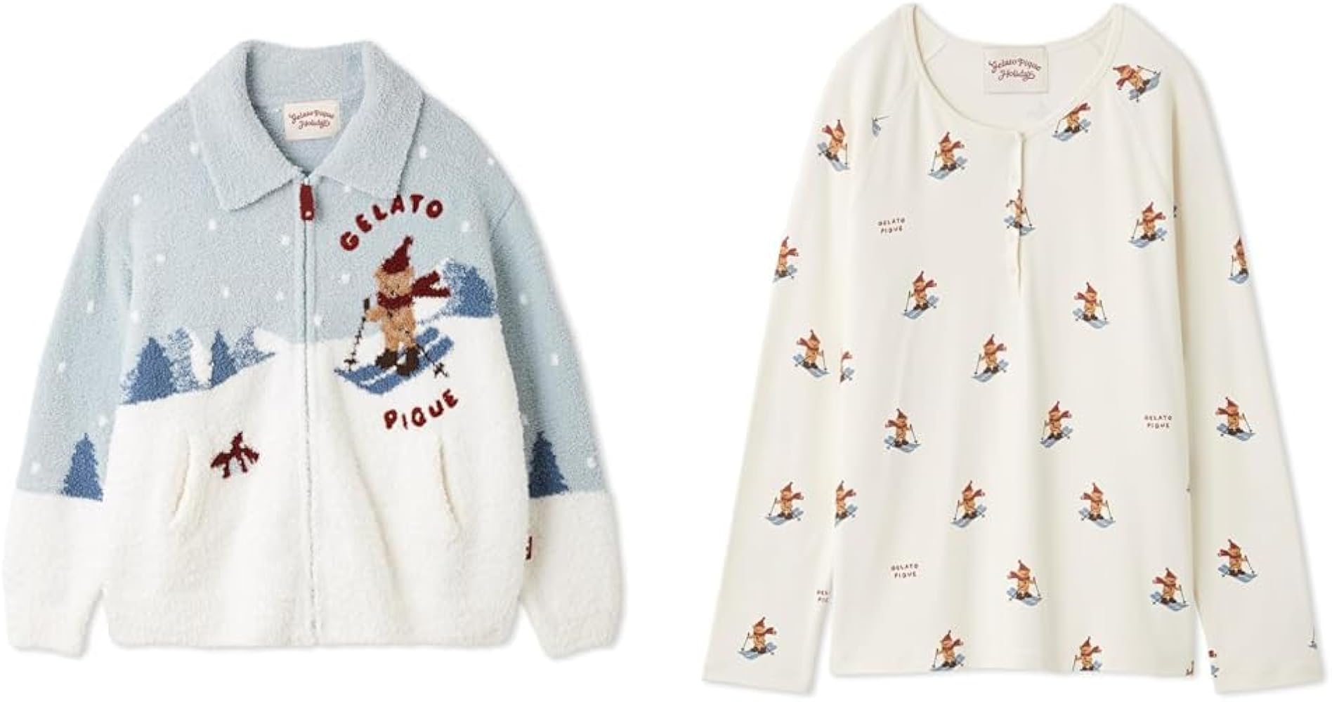 Amazon | [ジェラート ピケ] 【HOLIDAY】スキーベアジャガード