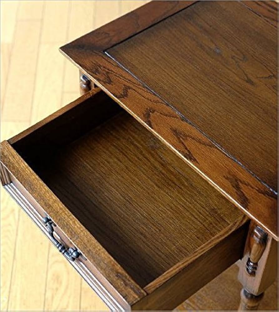 Amazon｜電話台 ファックス台 アンティーク おしゃれ スリム 木製