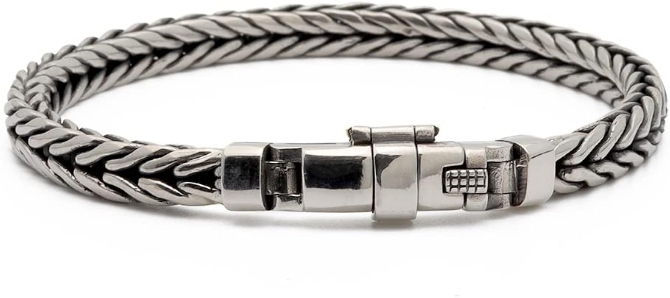 Amazon | [silver KYASYA]ブレスレット メンズ シルバー925 チェーン