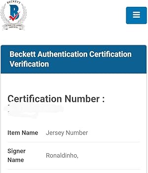 Amazon.co.jp: 正規品ロナウジーニョ／直筆サイン／FCバルセロナ