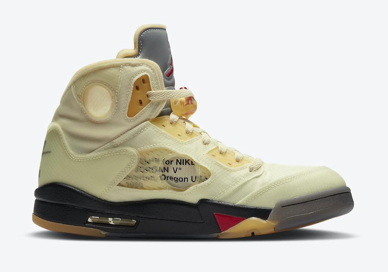 Amazon | [ナイキ] OFF-WHITE x AIR JORDAN 5 SP SAIL オフ ホワイト x
