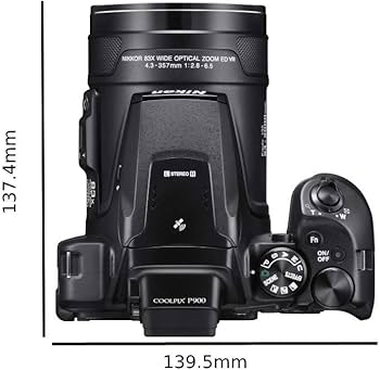 Nikon COOLPIX P900 Digital Camera - Black (16.0 MP CMOS sensor