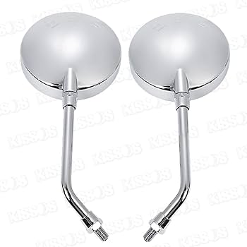 Amazon | バイク ミラー ショート ロング 10mm 正ネジ ラウンドミラー