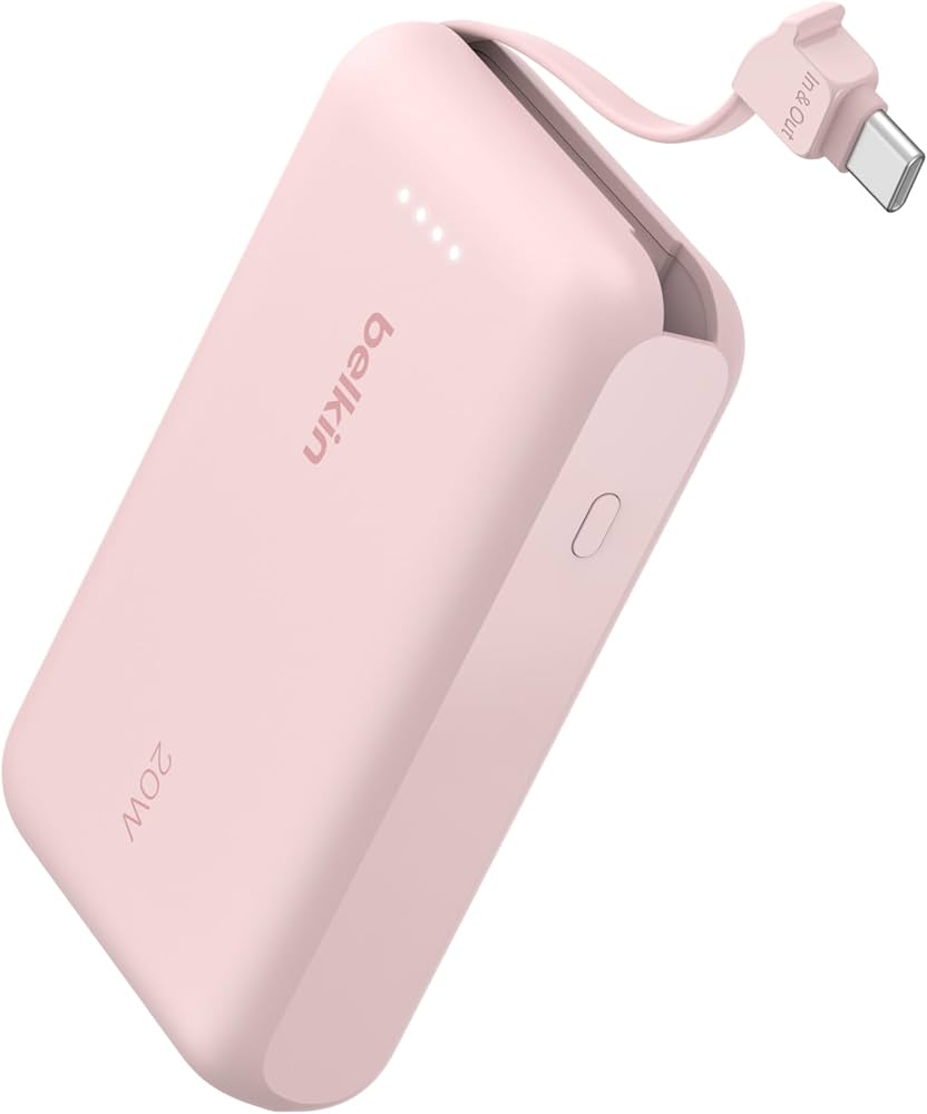 Amazon.com: Belkin Portable Charger, Power Bank with Integrated