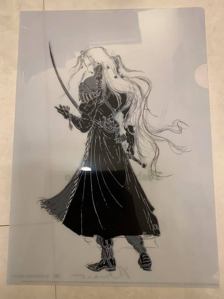 Amazon.co.jp: 天野喜孝 「研」 セフィロス FF7 クリアファイル